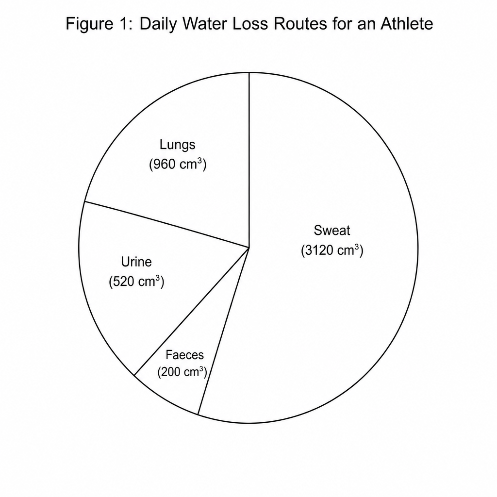 Figure 1: Daily Water Loss Routes for an Athlete