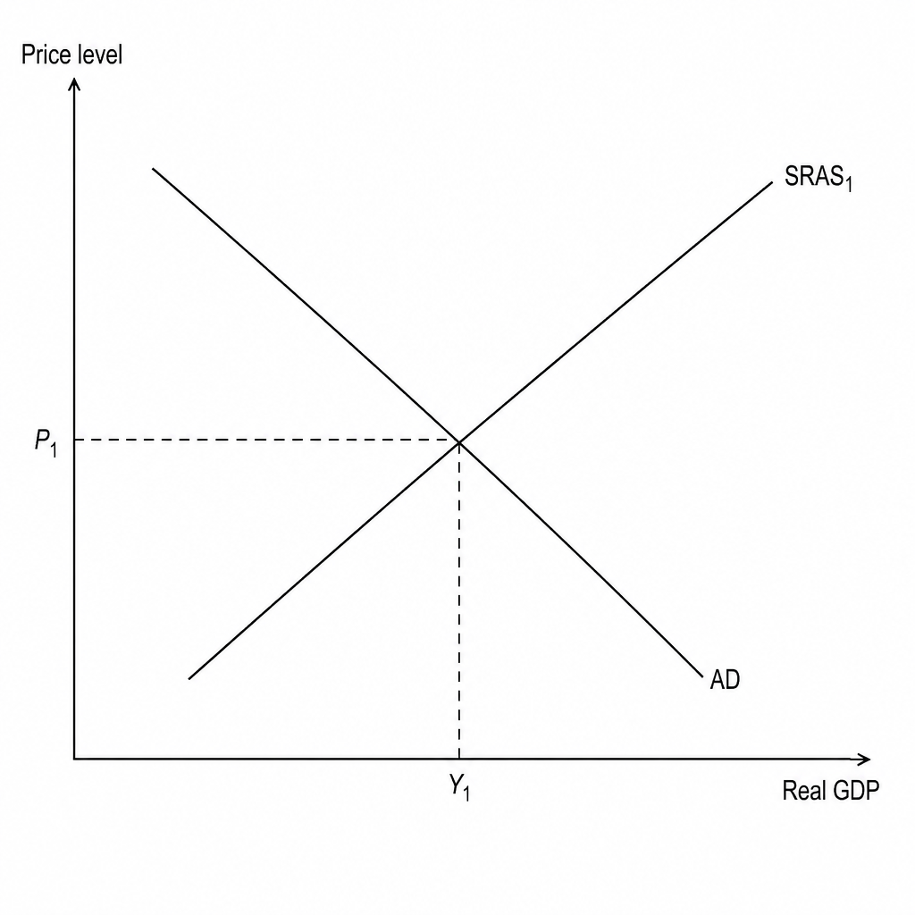 Macroeconomic equilibrium diagram