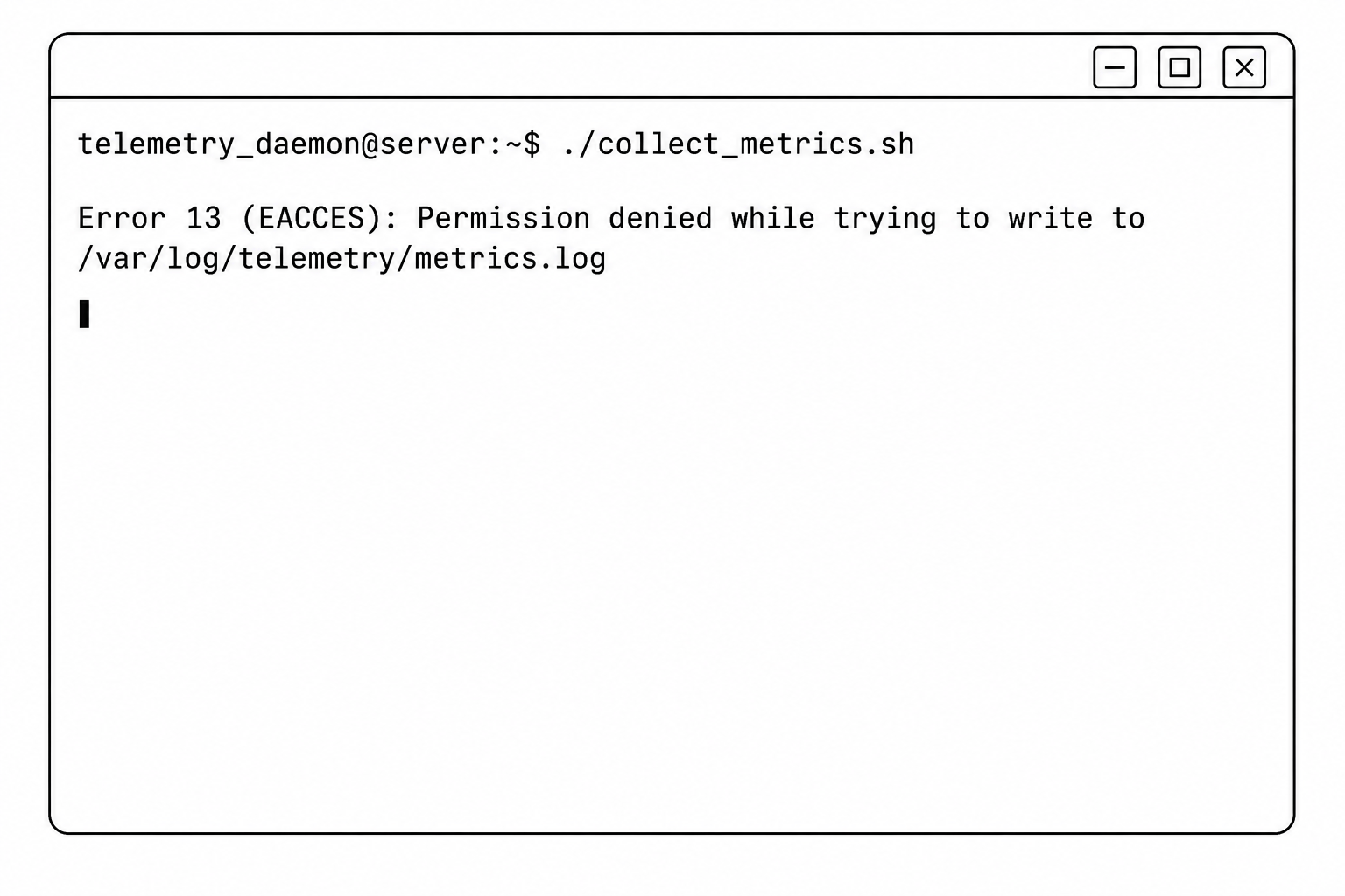 Error 13 EACCES Permission denied