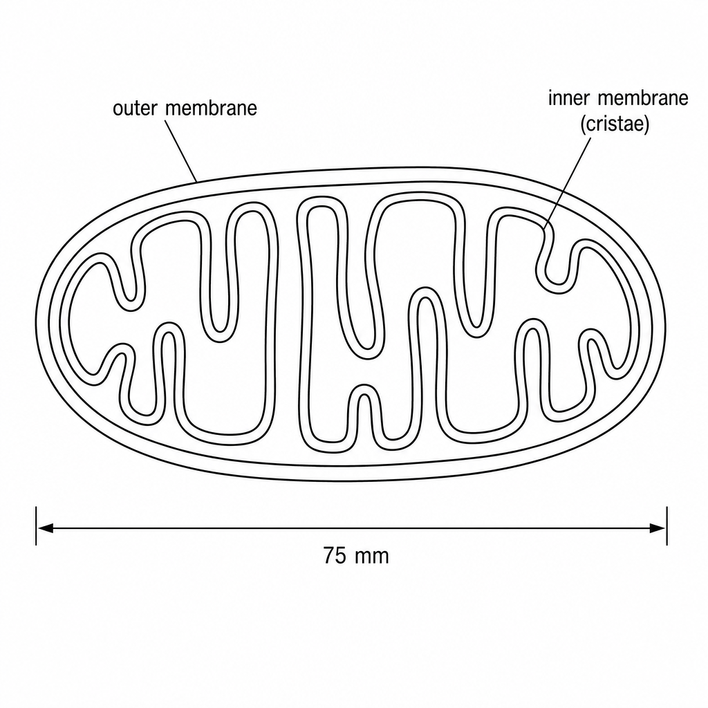 Micrograph of a mitochondrion