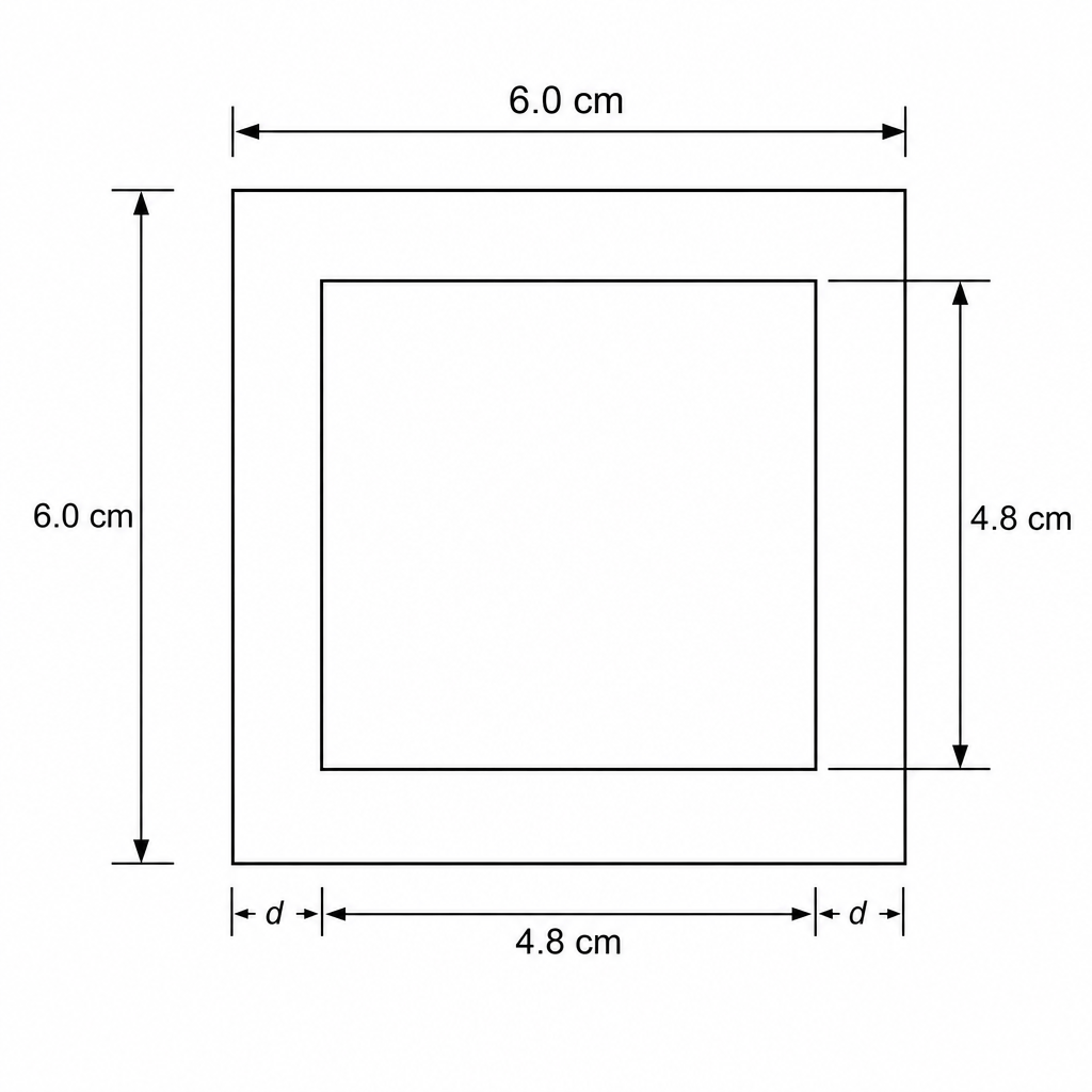Cross-section of the largest agar cube after 8 minutes