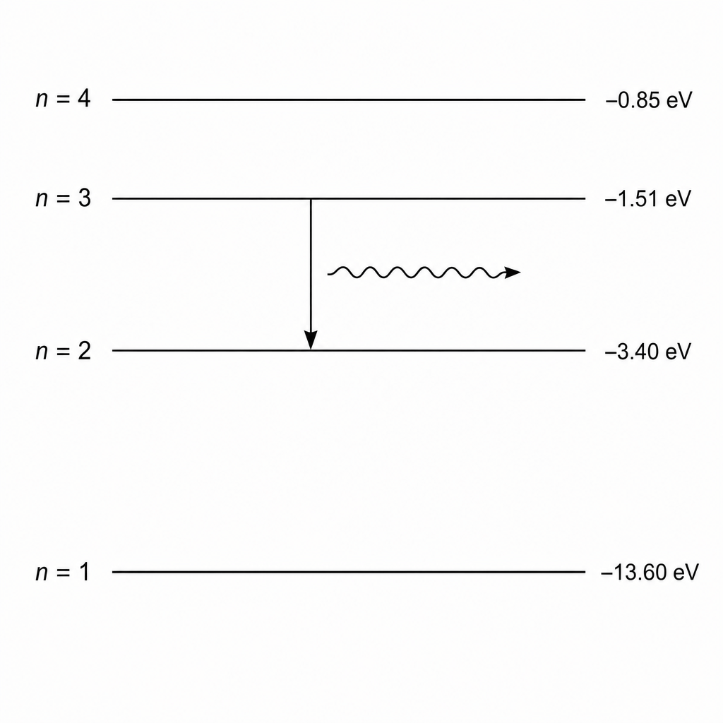 Hydrogen energy level diagram