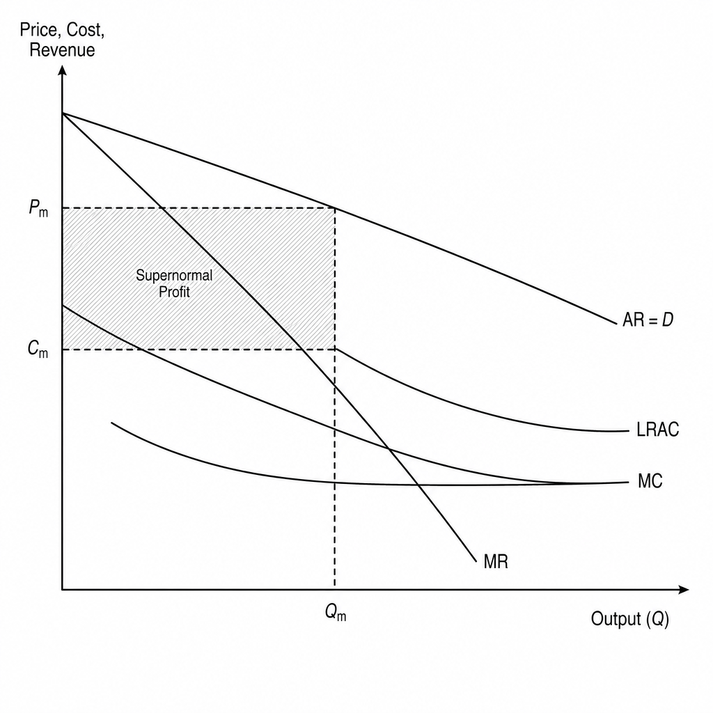 Natural Monopoly Diagram