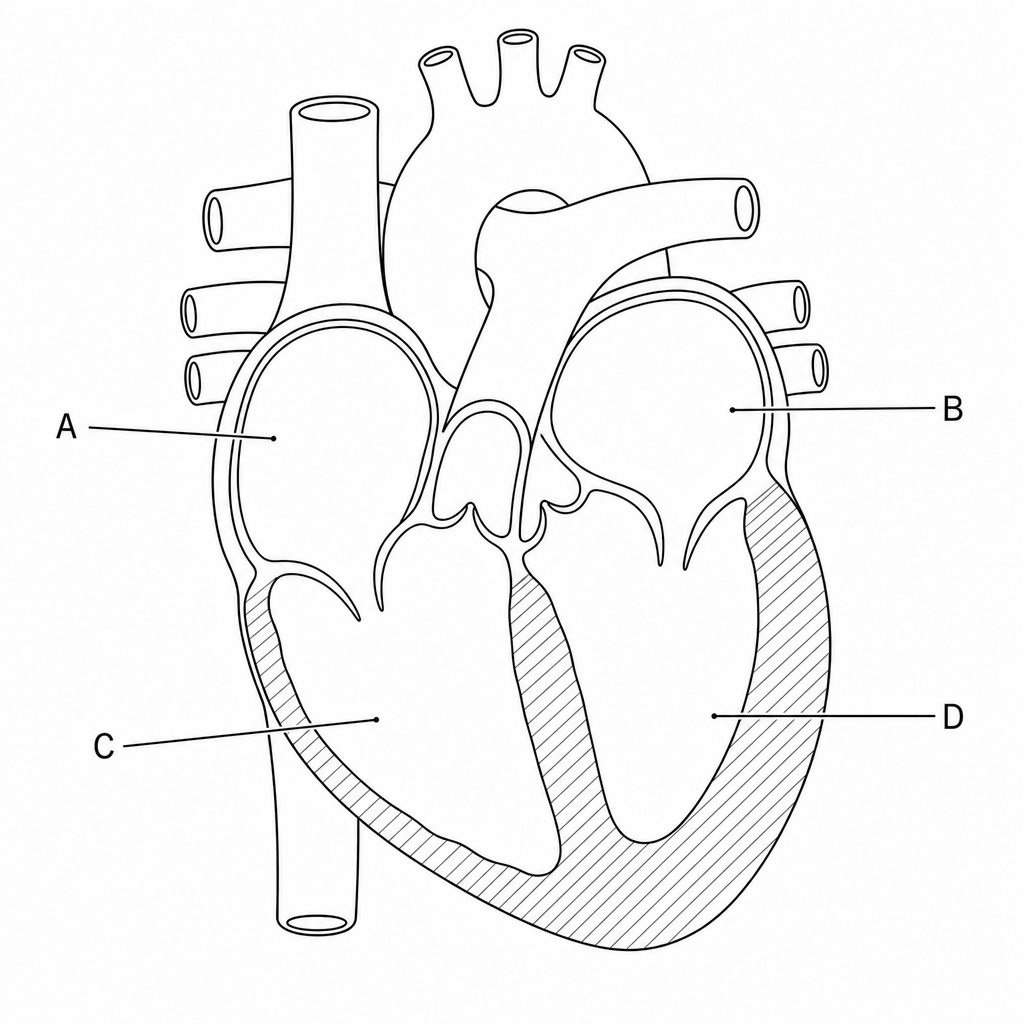 Diagram of human heart