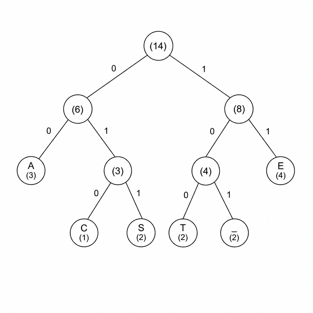 Huffman tree for sensor status data