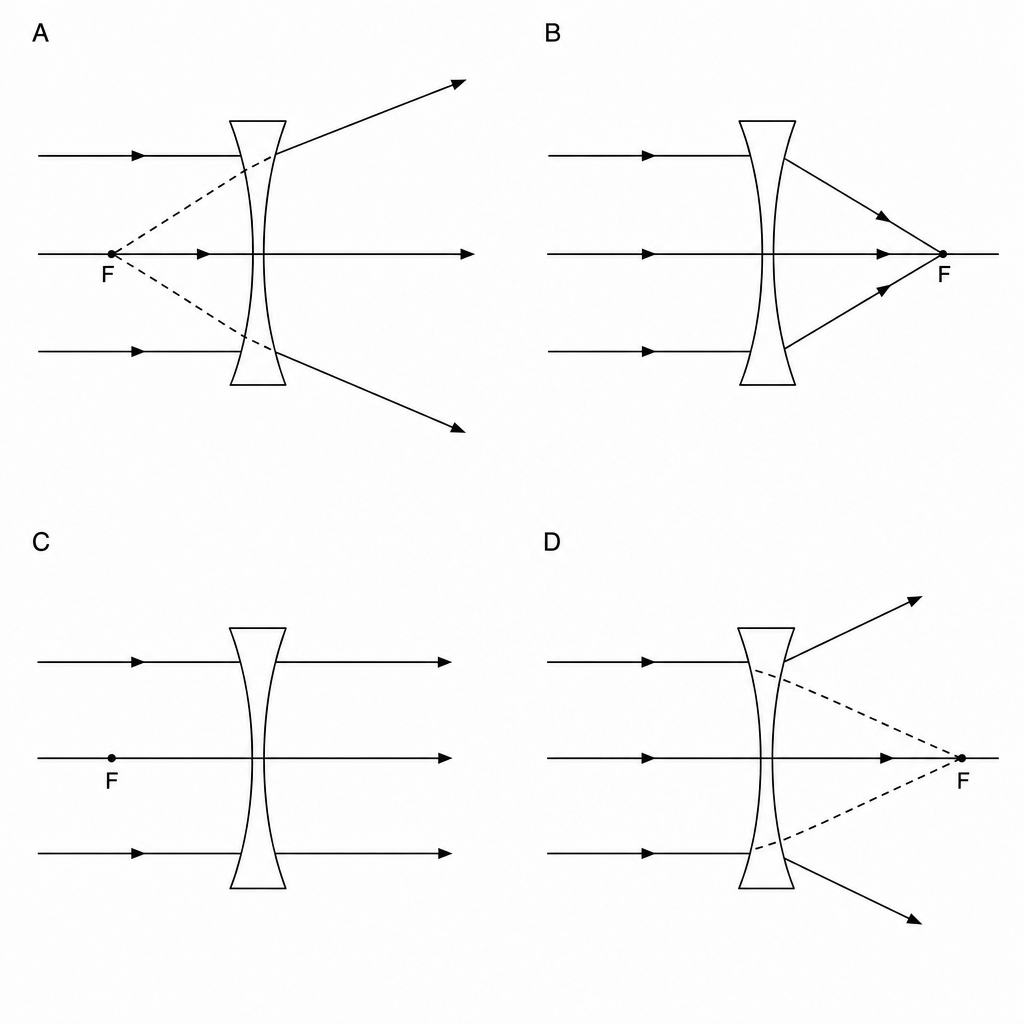 Concave lens ray diagrams