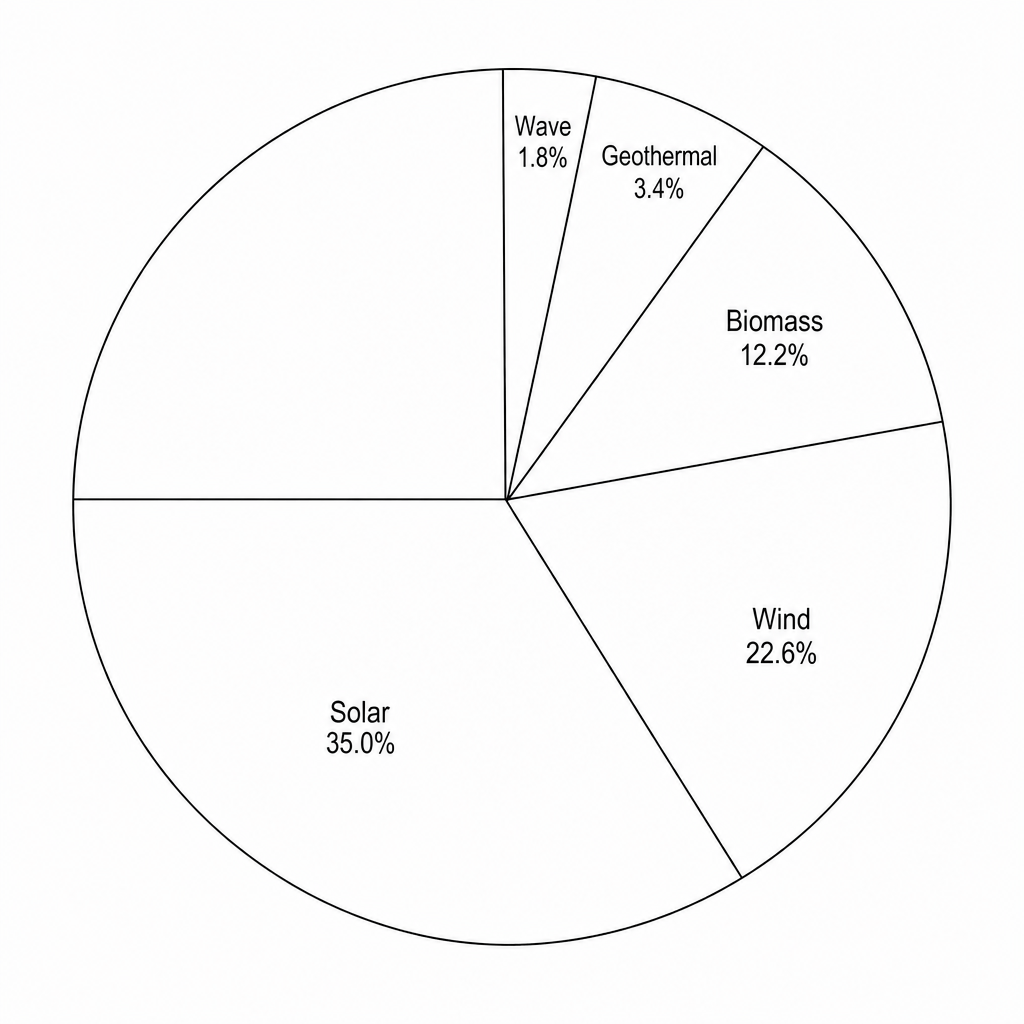 Electricity generation pie chart
