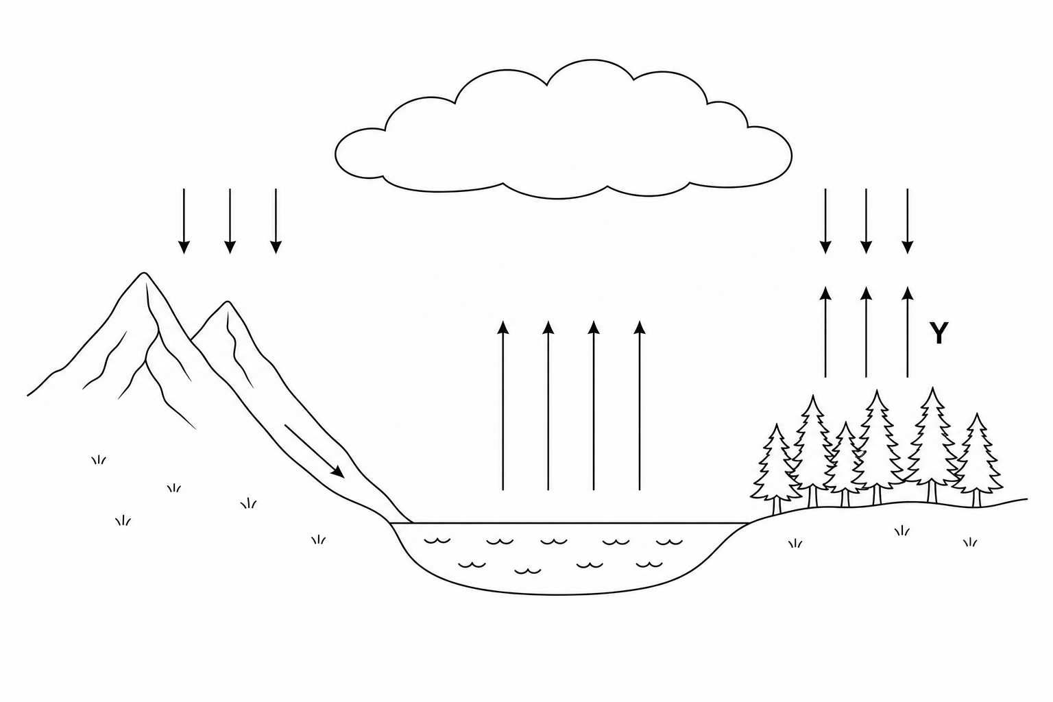 Water cycle diagram
