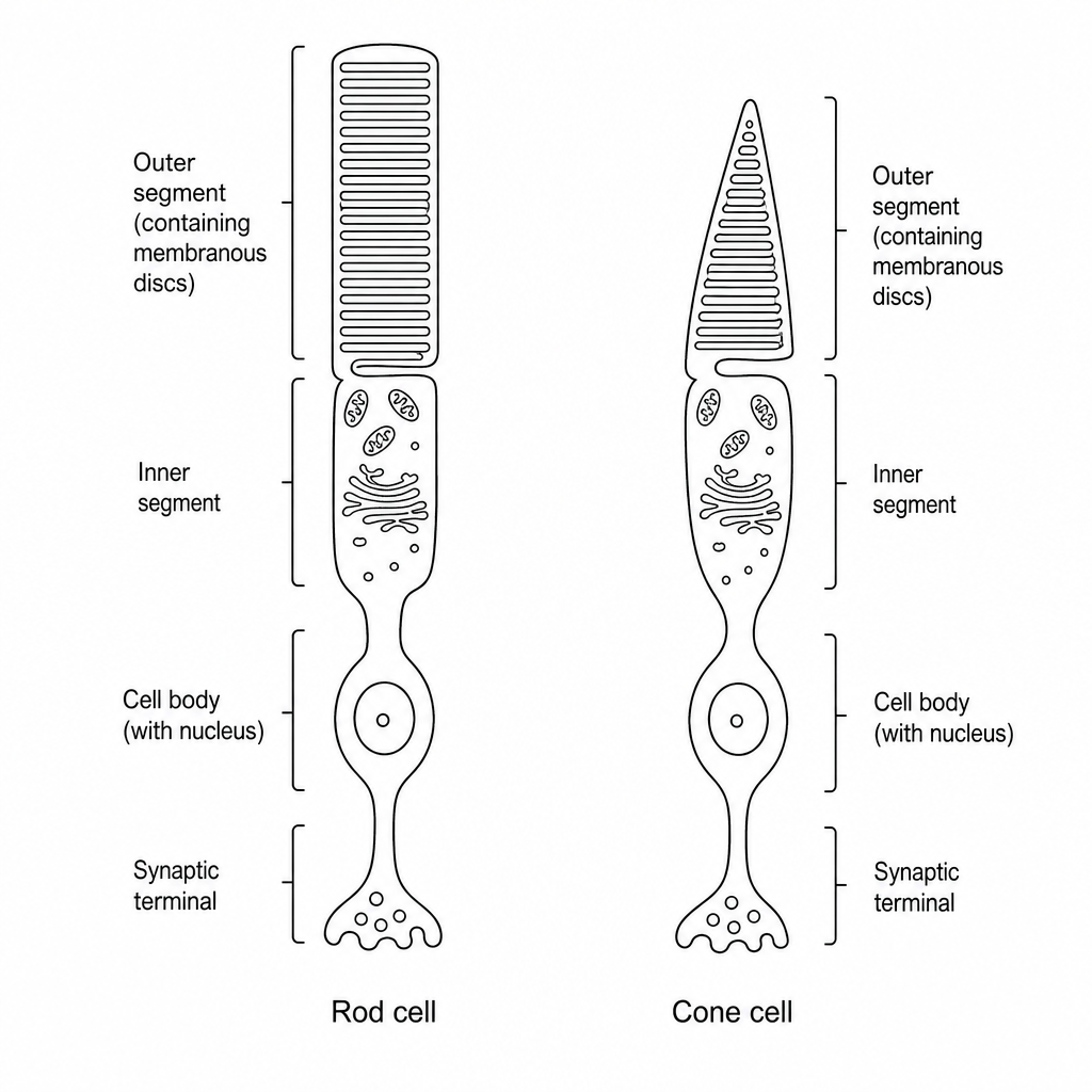 Rod and cone cells