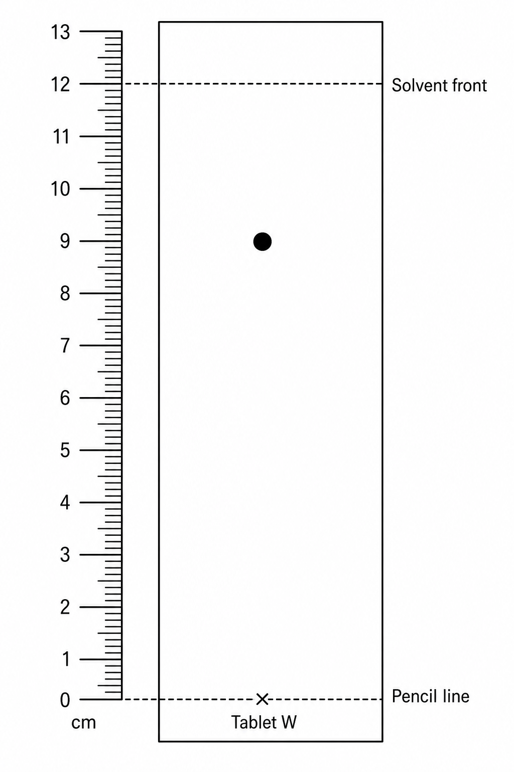 Chromatogram for Tablet W