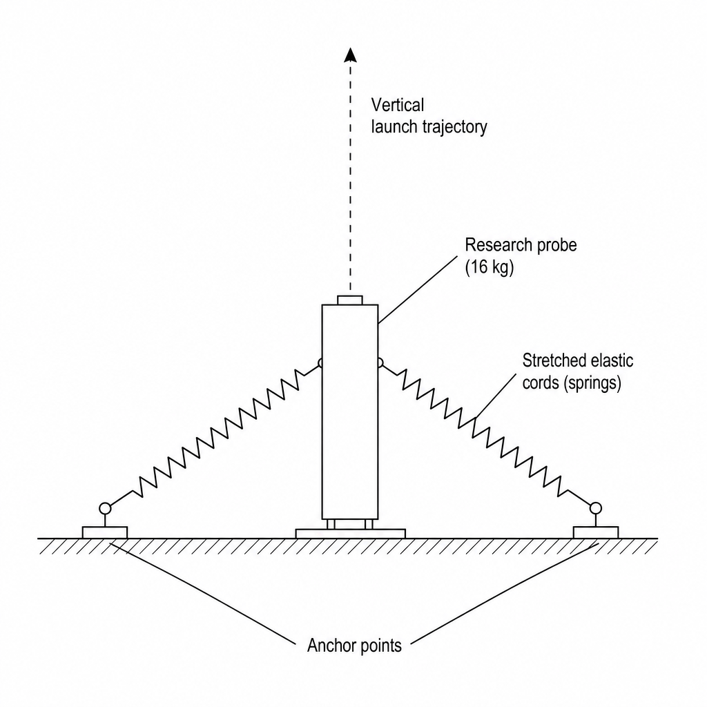 Research probe launch setup
