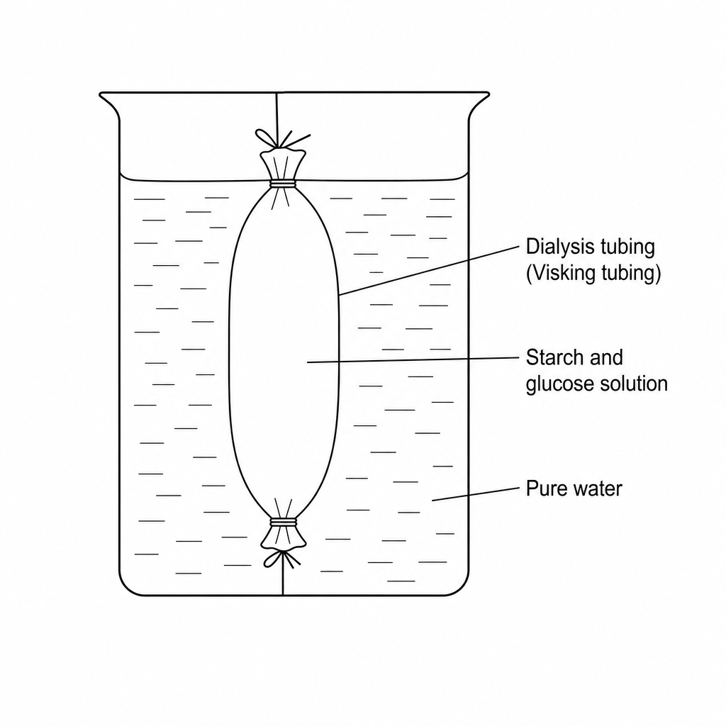 Dialysis tubing experiment