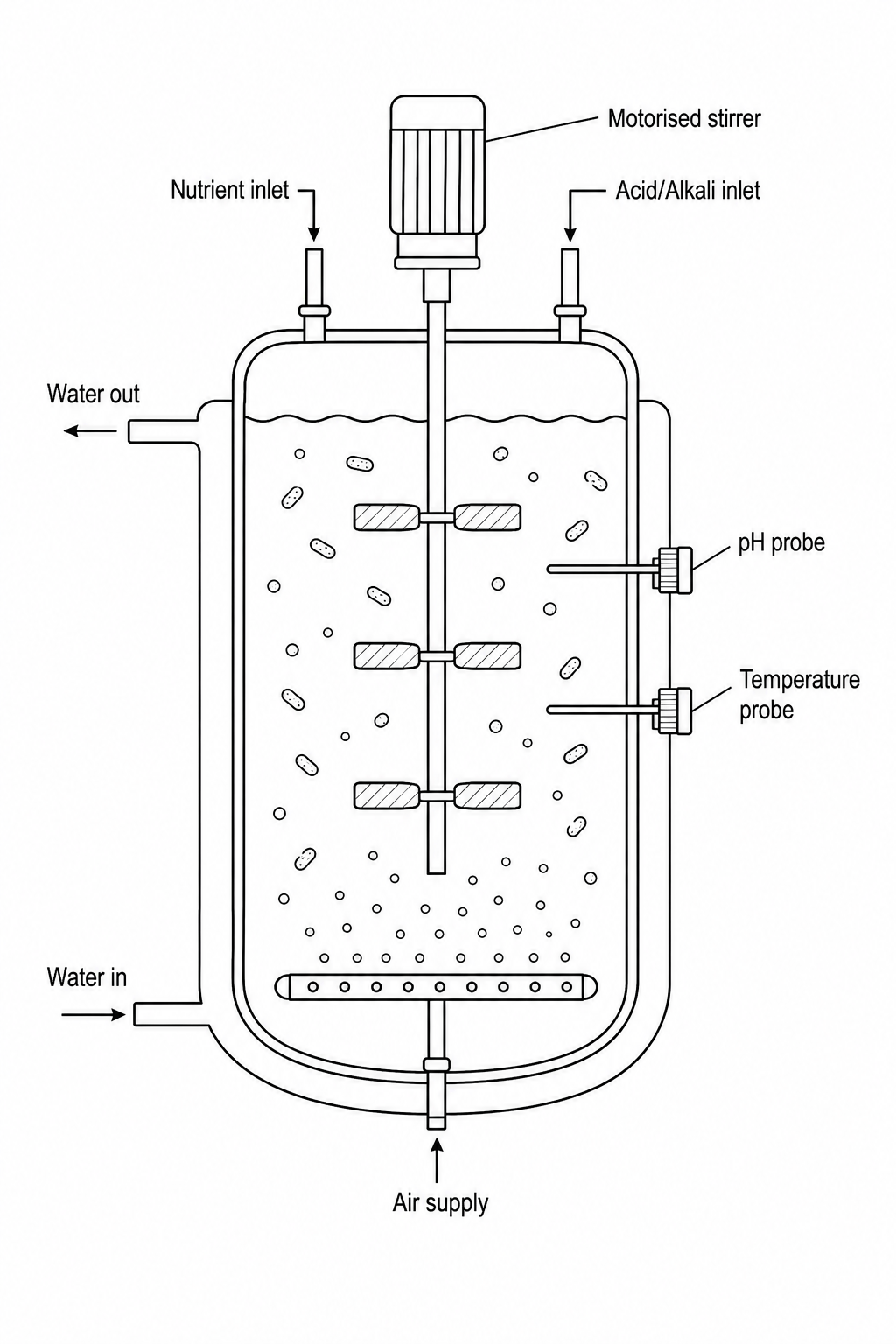 An industrial fermenter used to culture genetically modified bacteria.