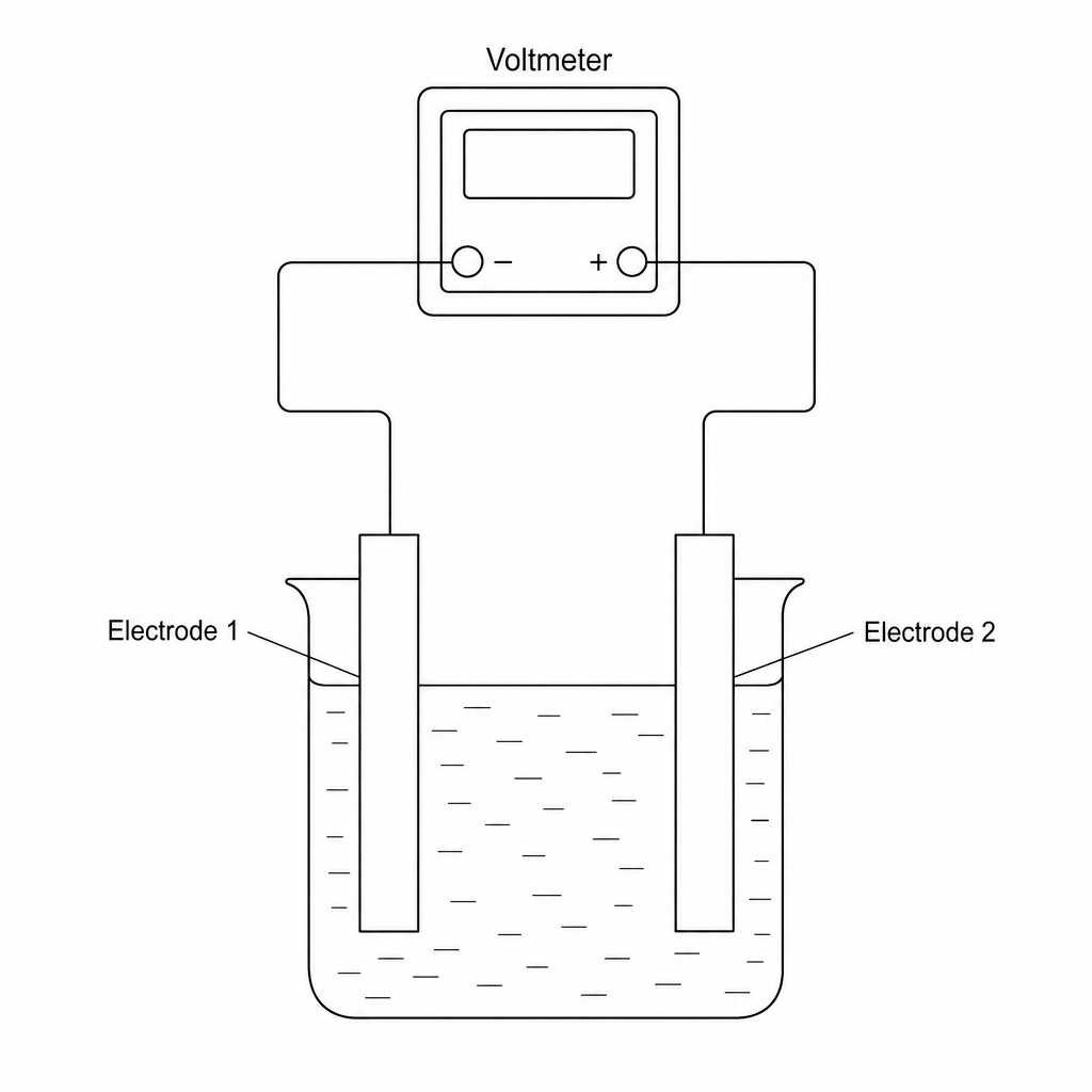 Schematic of a simple chemical cell