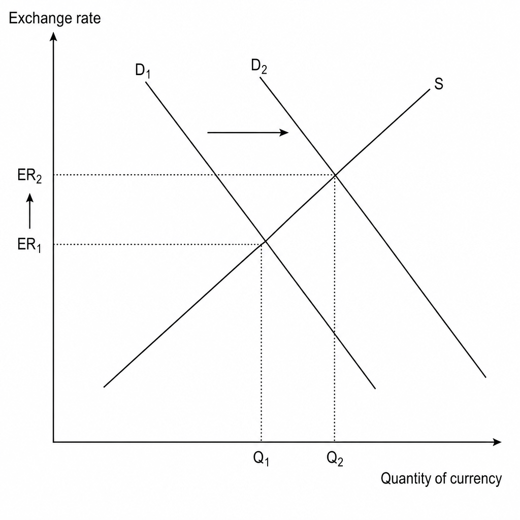 Exchange rate diagram
