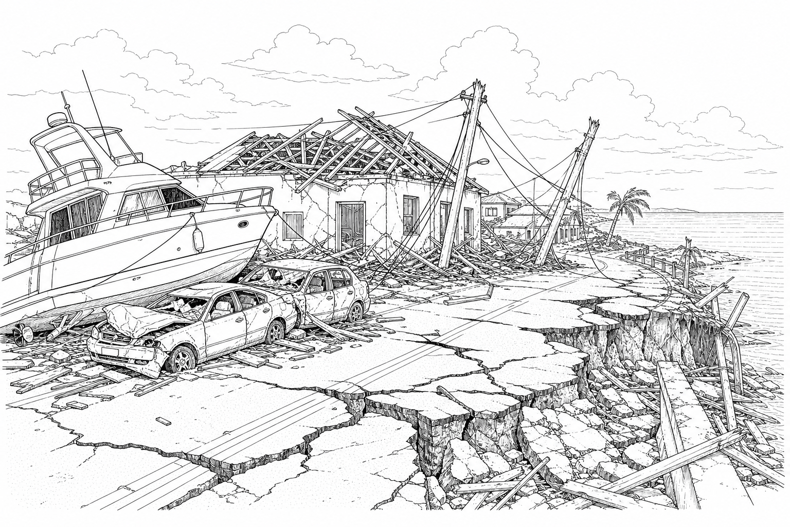 Figure 1: Aftermath of Hurricane Dorian in Marsh Harbour, Bahamas