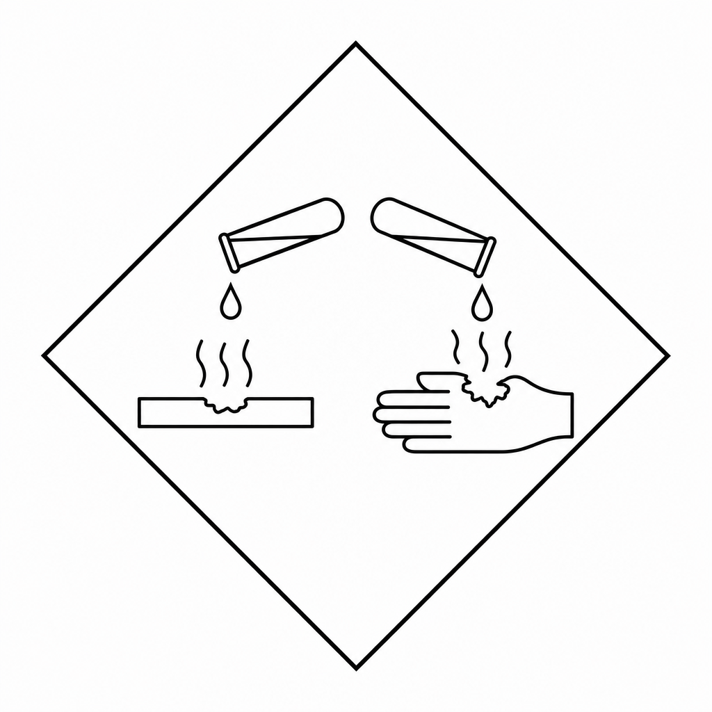 GHS Corrosive Hazard Symbol