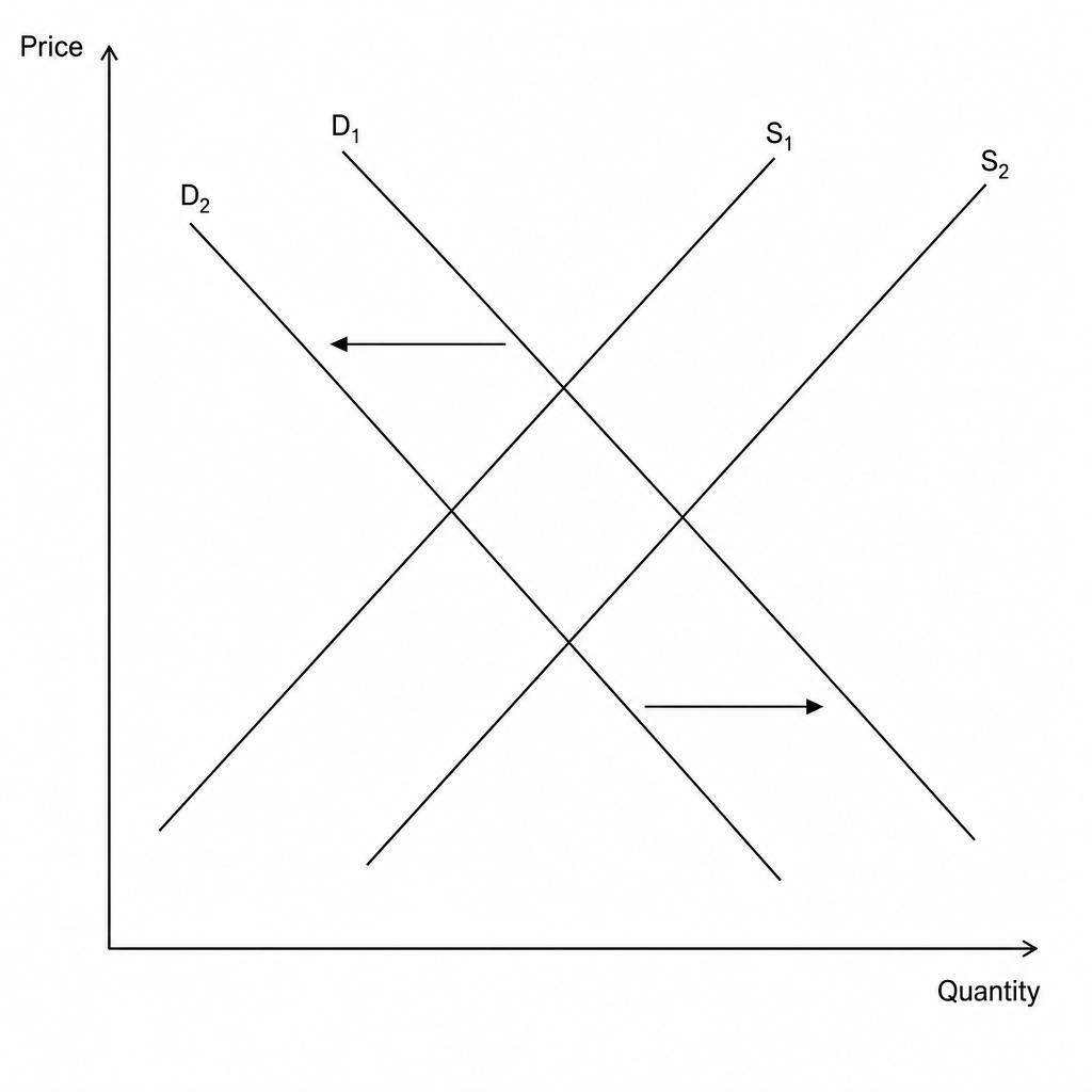 Figure 2: Supply and demand curves for coffee