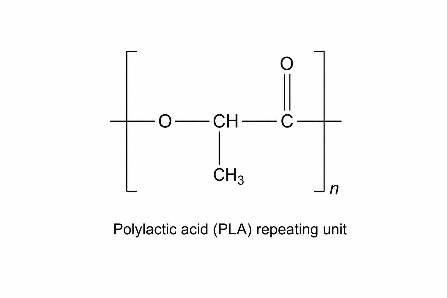Polylactic acid repeating unit