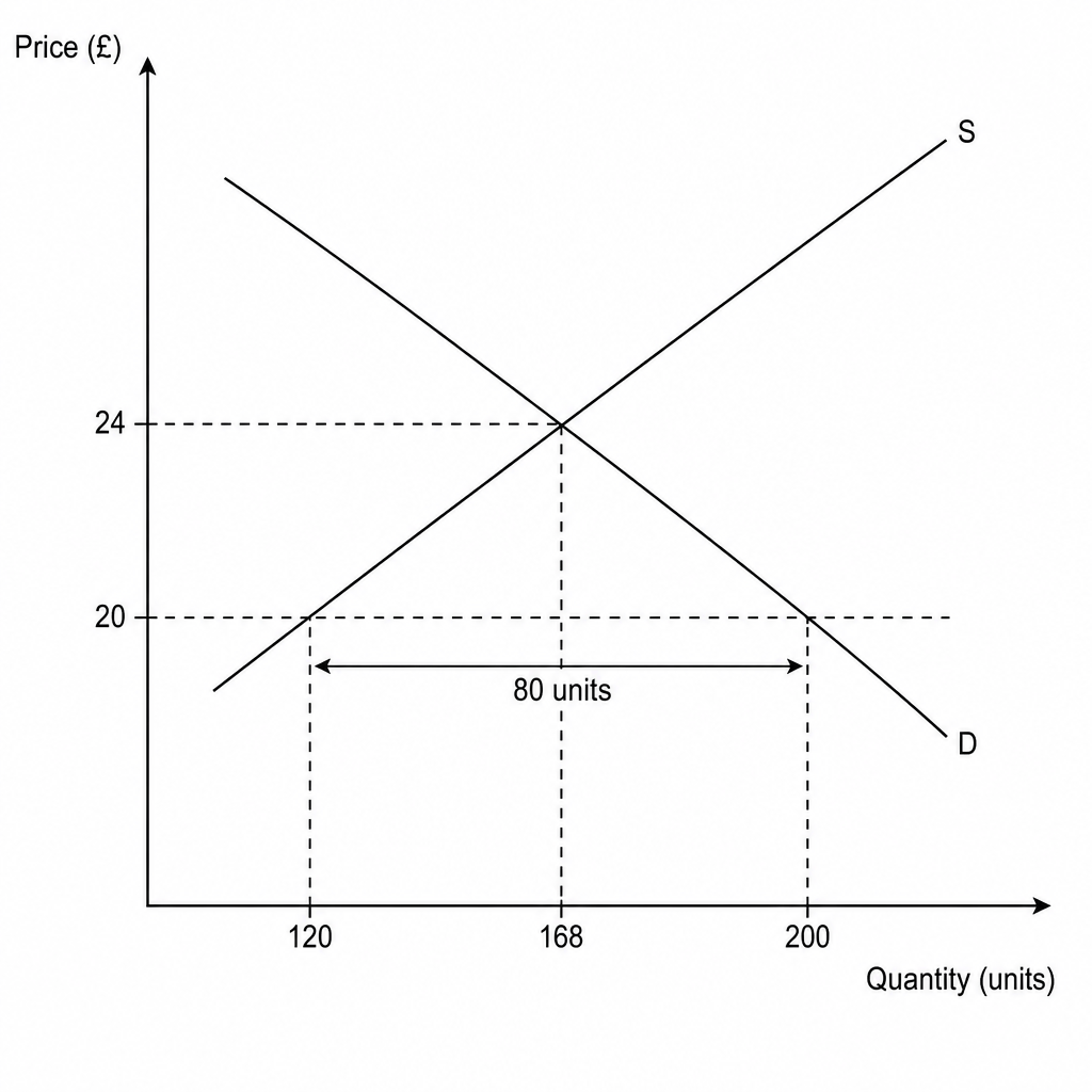 Competitive Market Equilibrium Graph