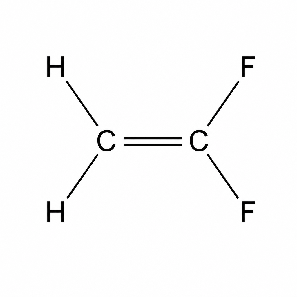 Figure 1: Structure of a 1,1-difluoroethene monomer