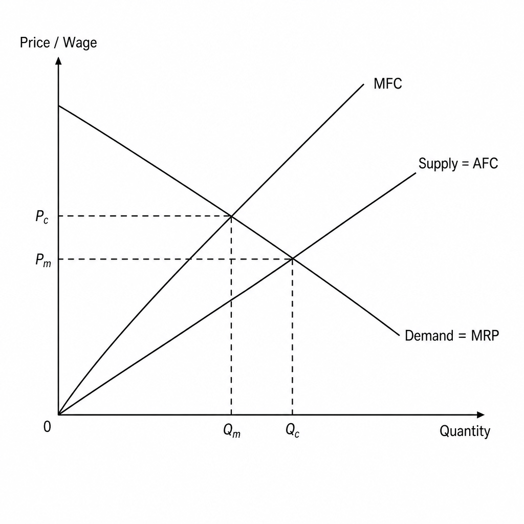 Monopsony Factor Market Diagram