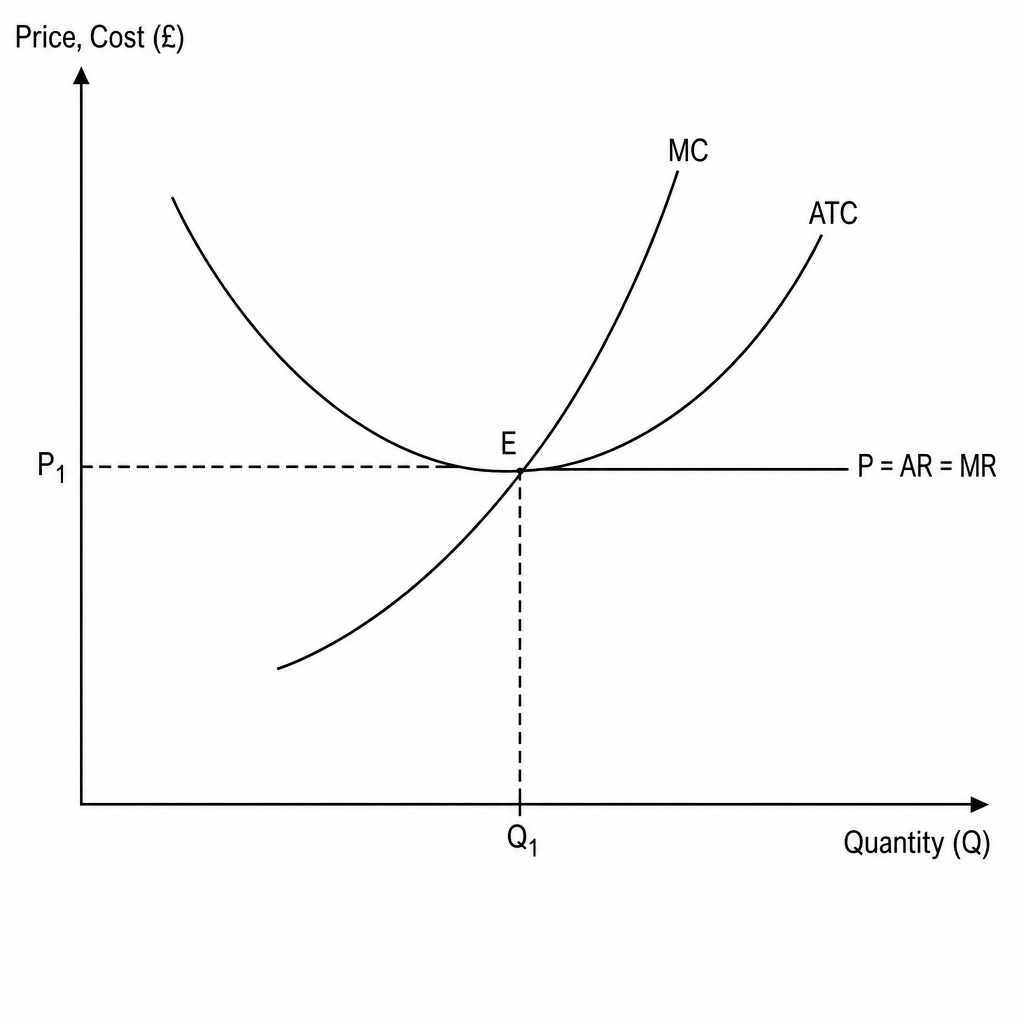 Perfect competition long-run equilibrium
