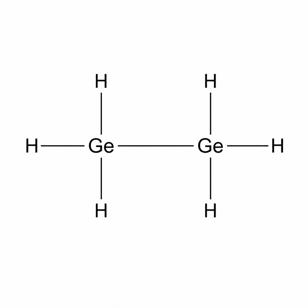 The molecular structure of digermane.