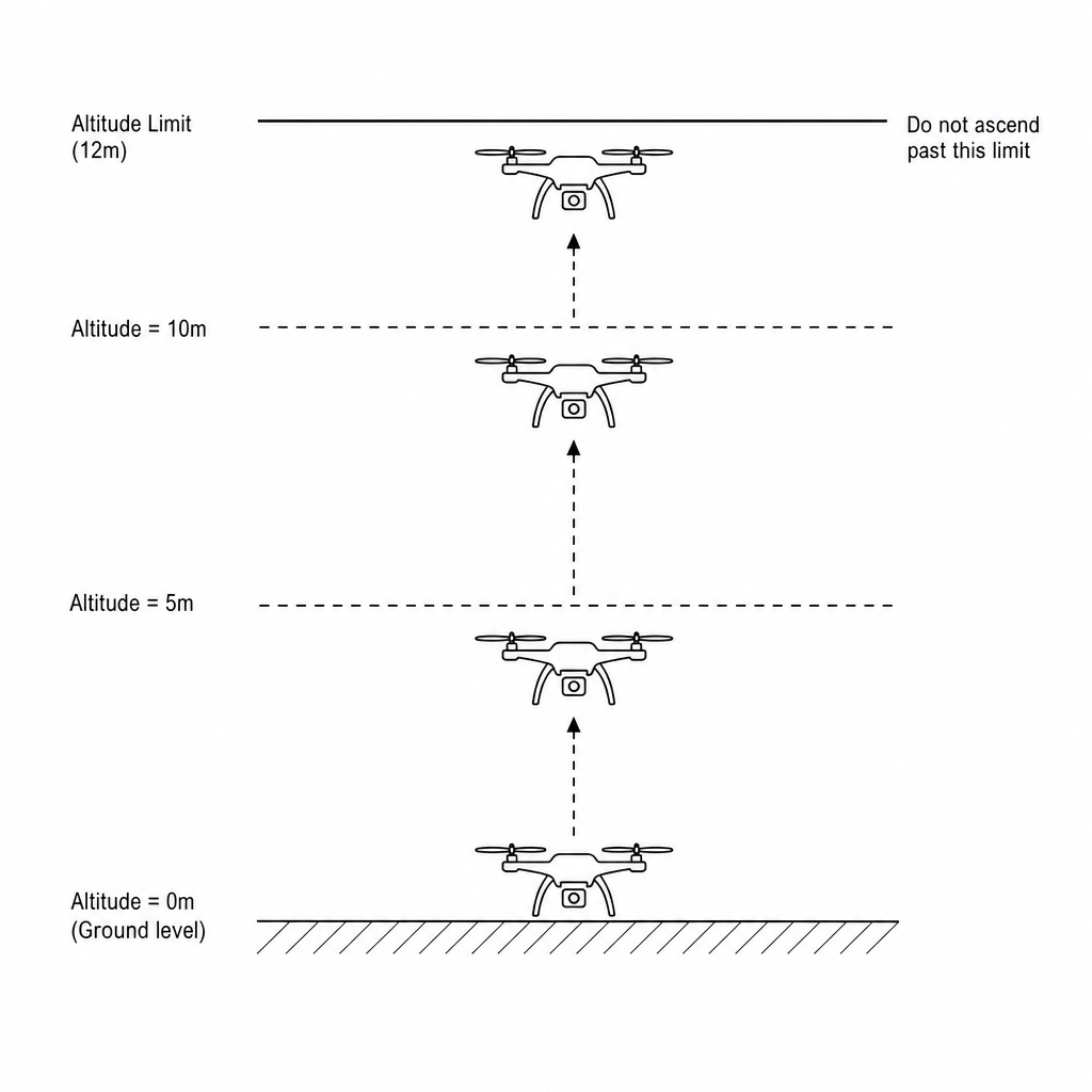 Drone ascent illustration