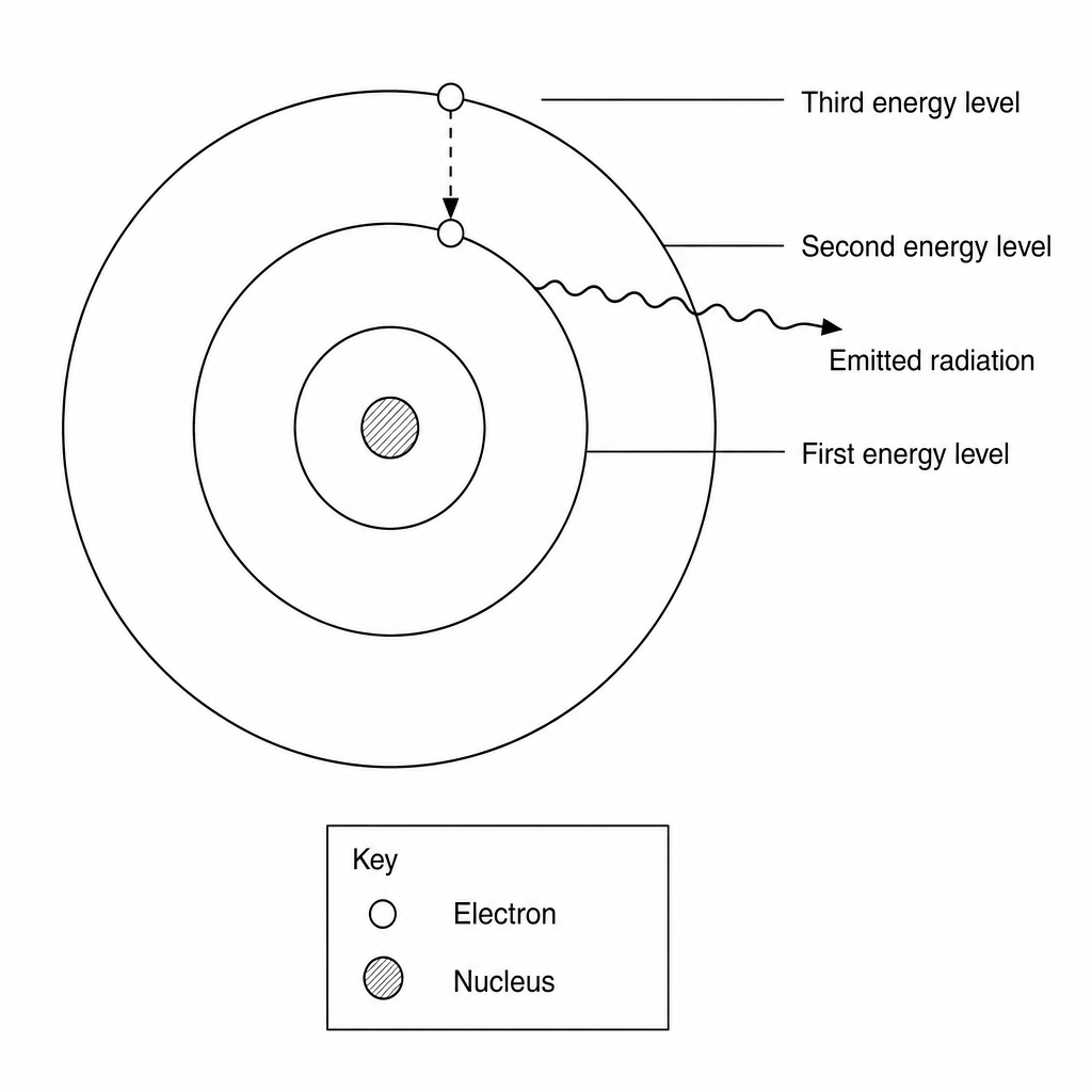 Atomic transition and emission of radiation