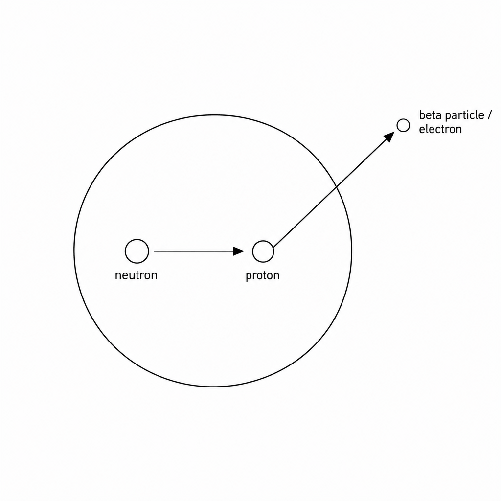 Radioactive decay process