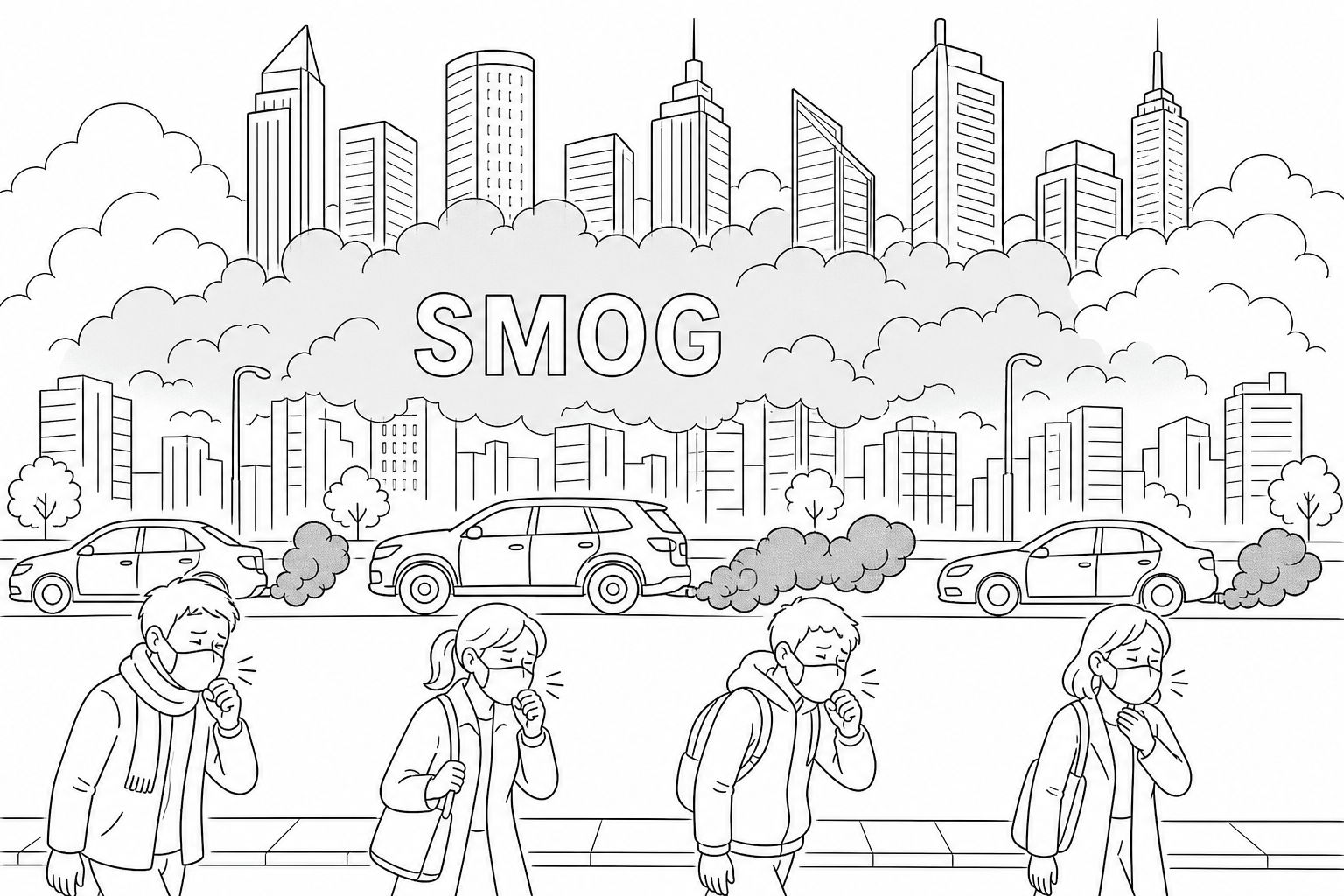 Figure 3: Cartoon showing an urban environmental issue.