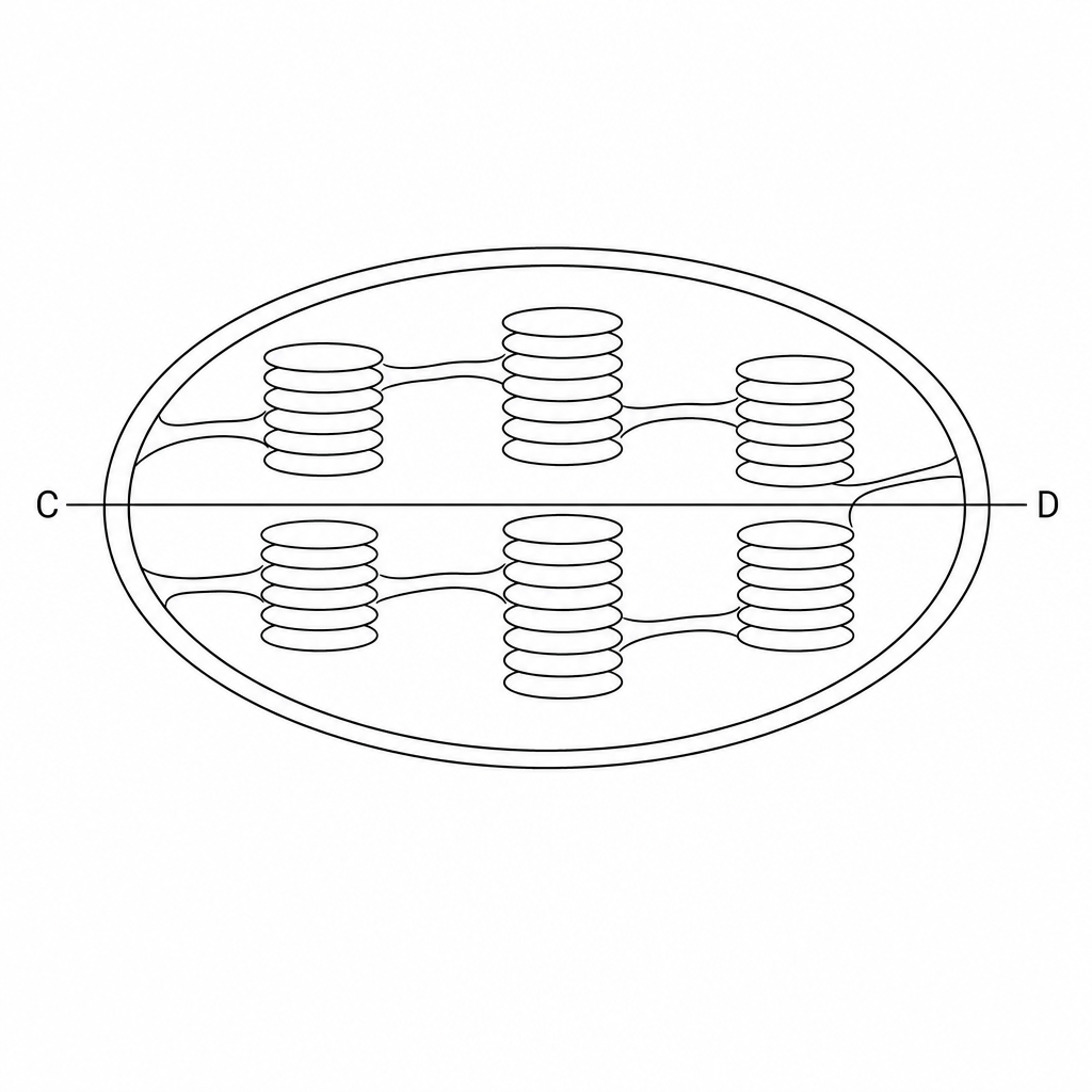 Chloroplast micrograph diagram