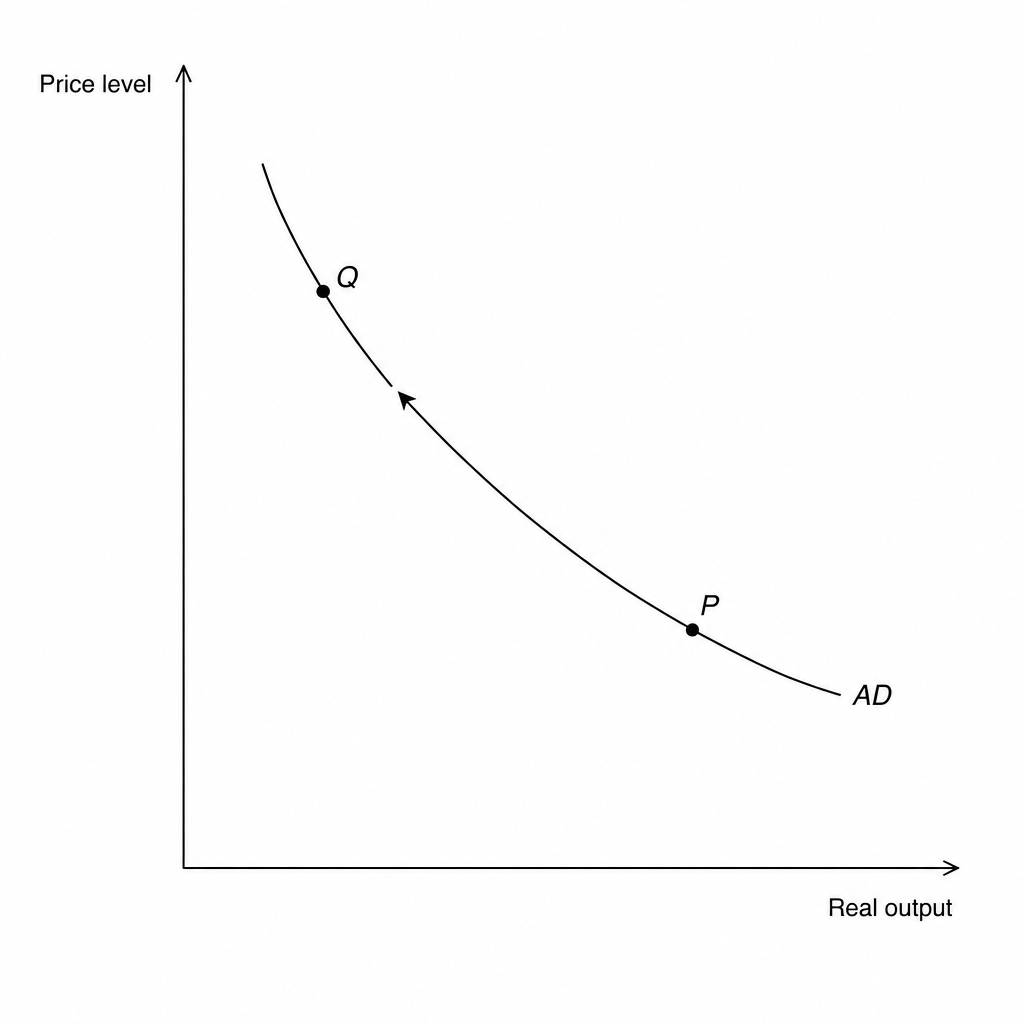 Aggregate demand curve movement
