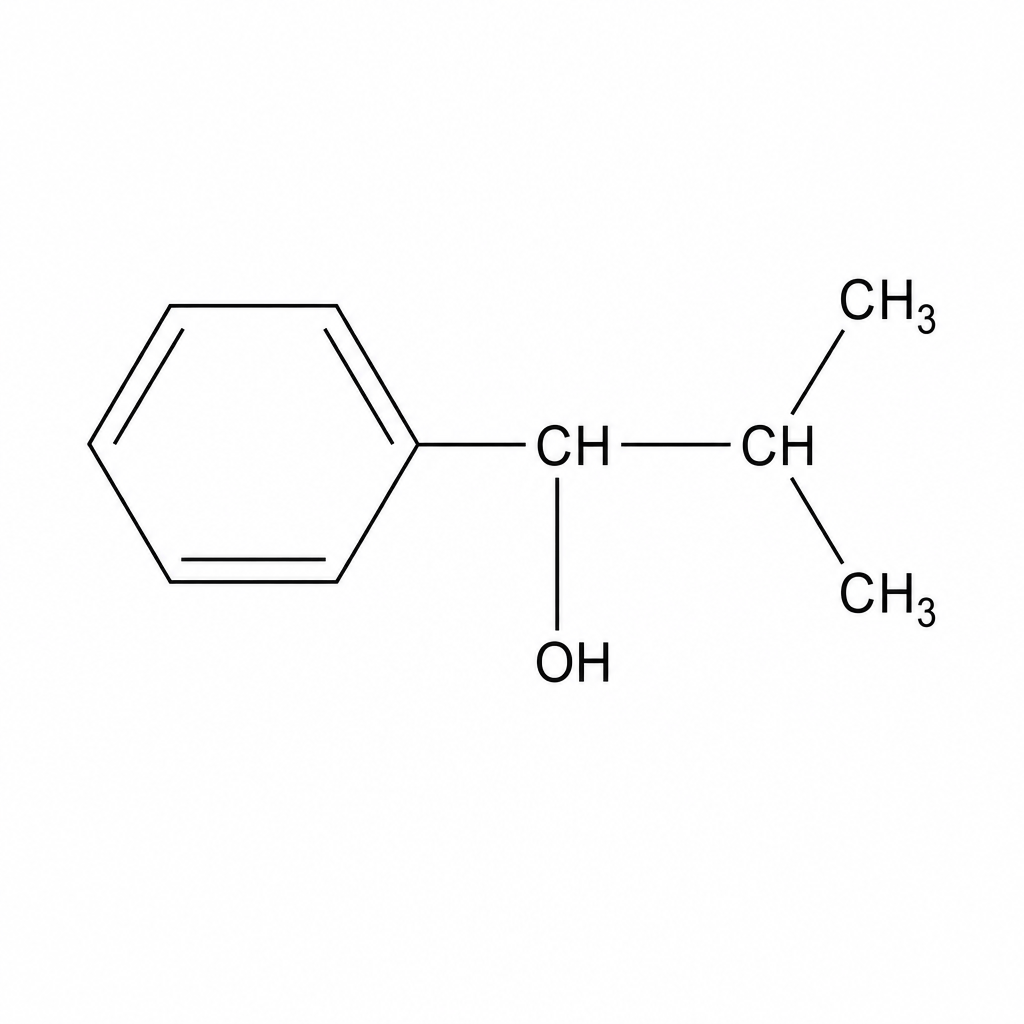 Chemical structure of 2-methyl-1-phenylpropan-1-ol