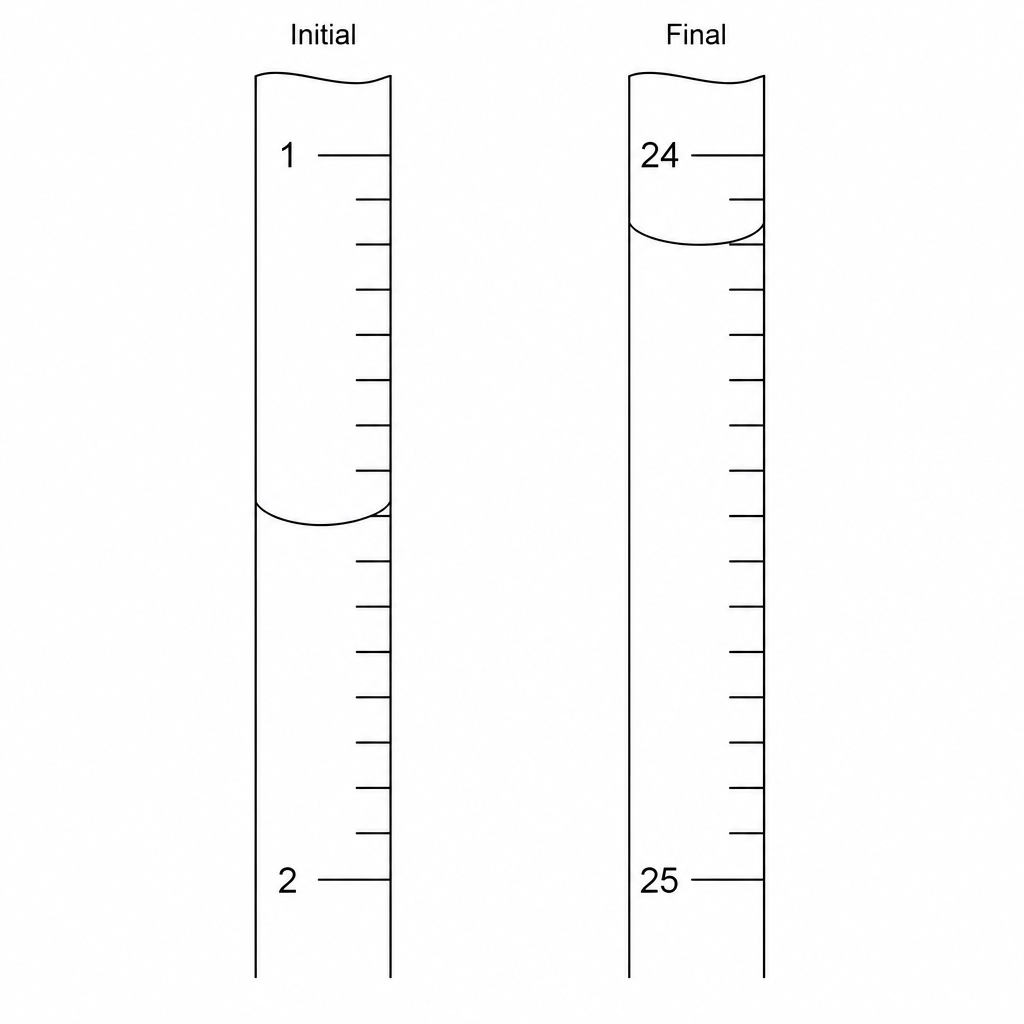 Burette readings