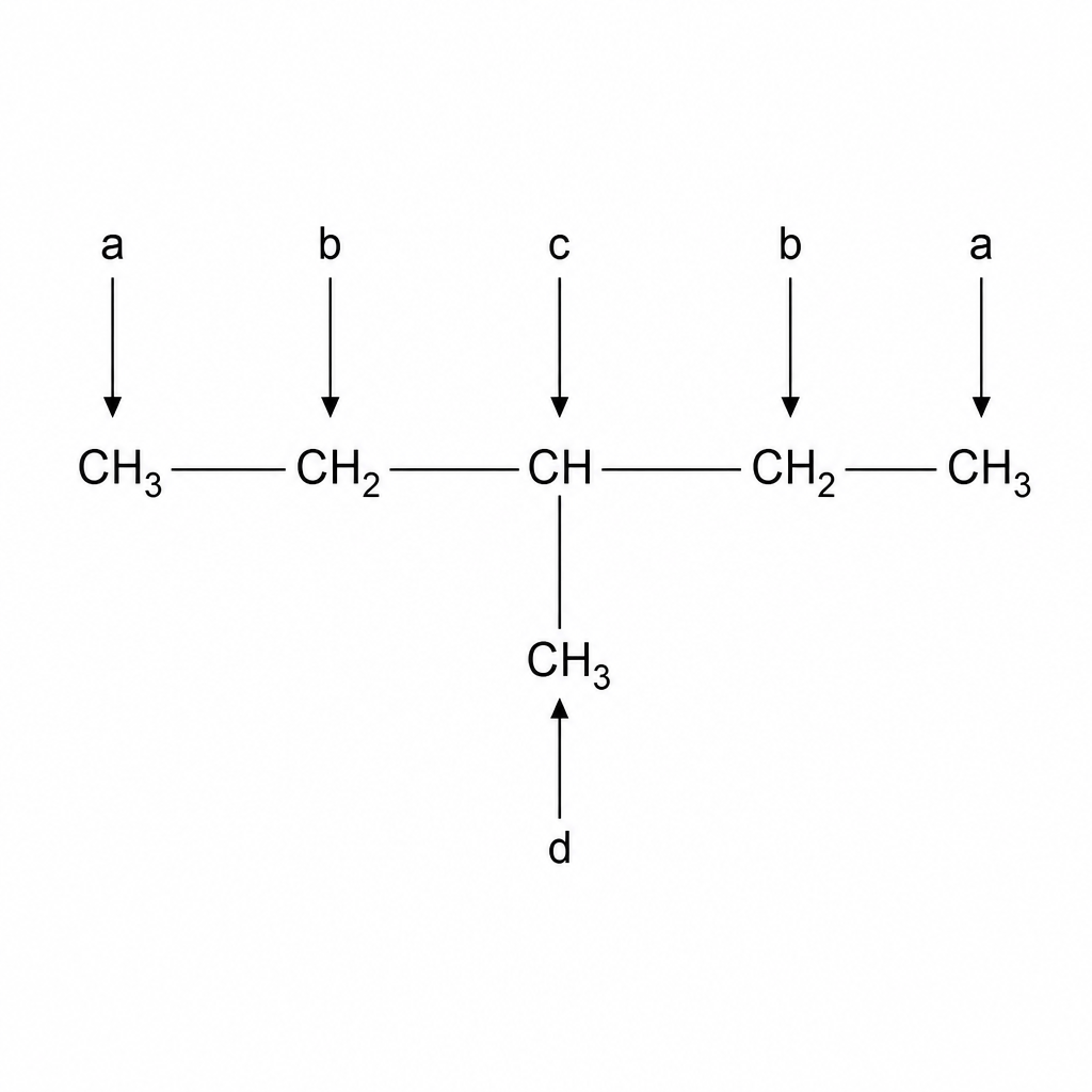 3-Methylpentane structure