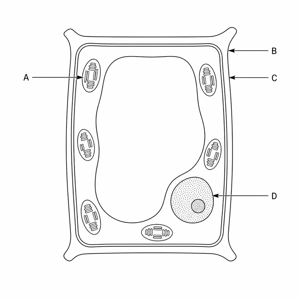 Labelled plant cell