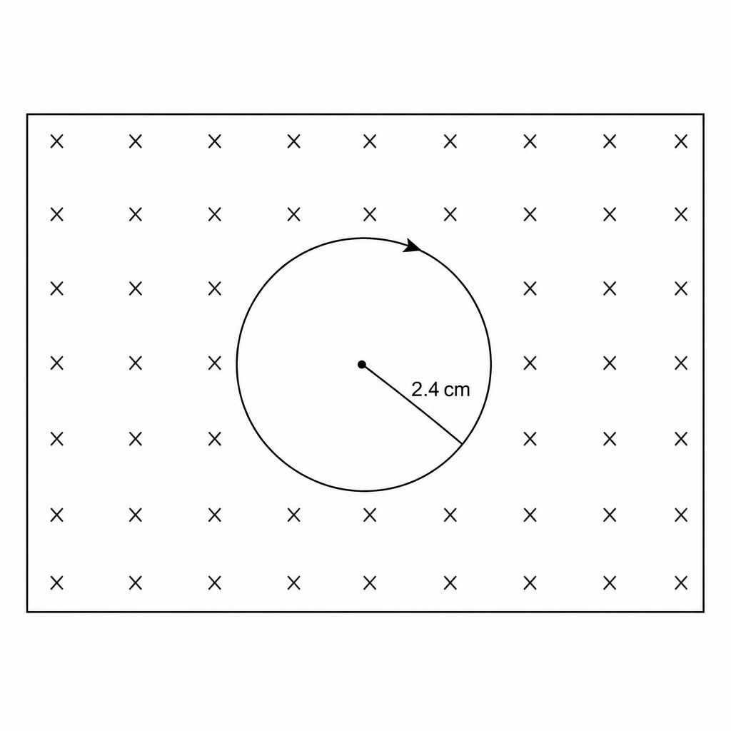 Circular path in magnetic field