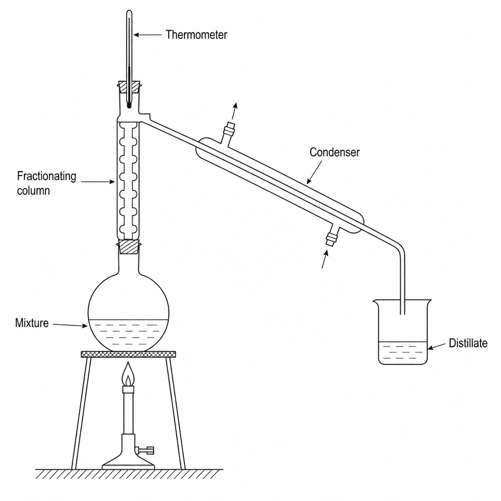 Fractional Distillation Setup