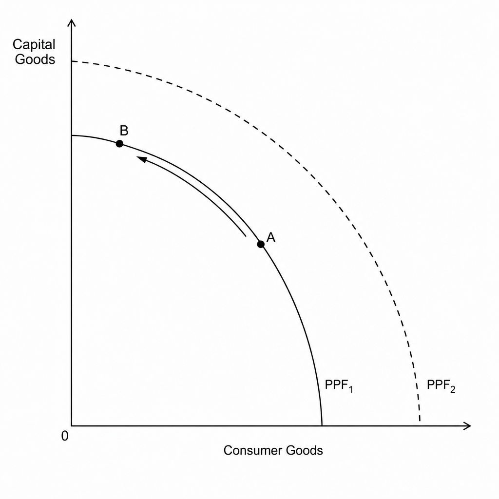 Production Possibility Frontier Diagram