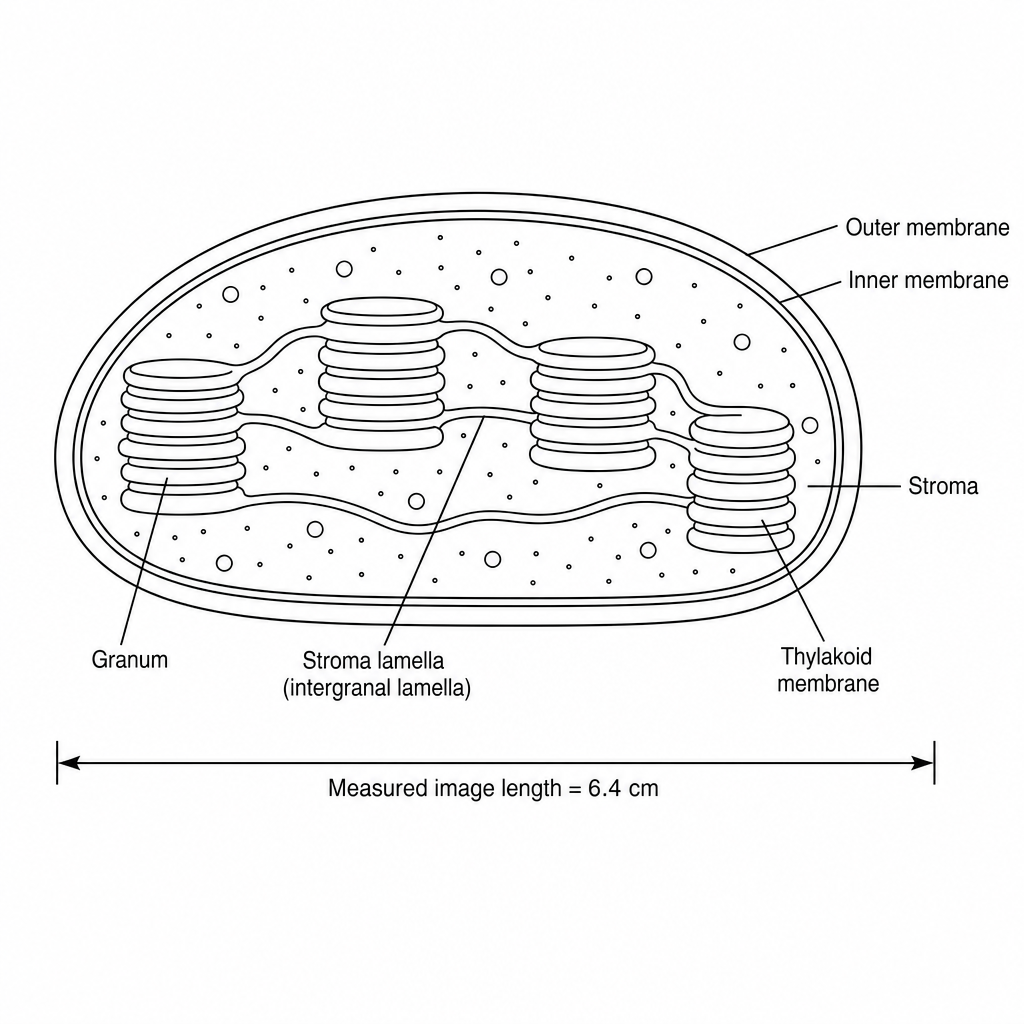 Chloroplast Micrograph Diagram