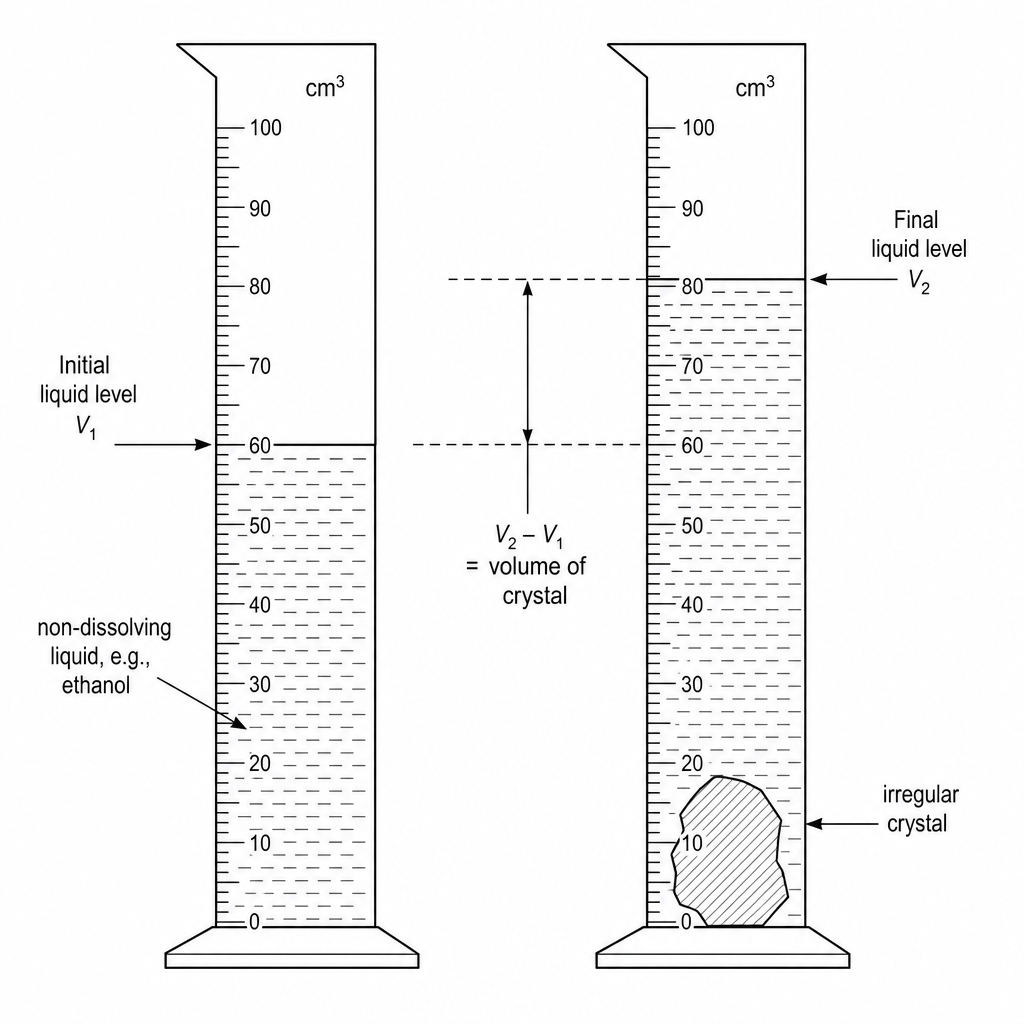 Experimental setup for displacement