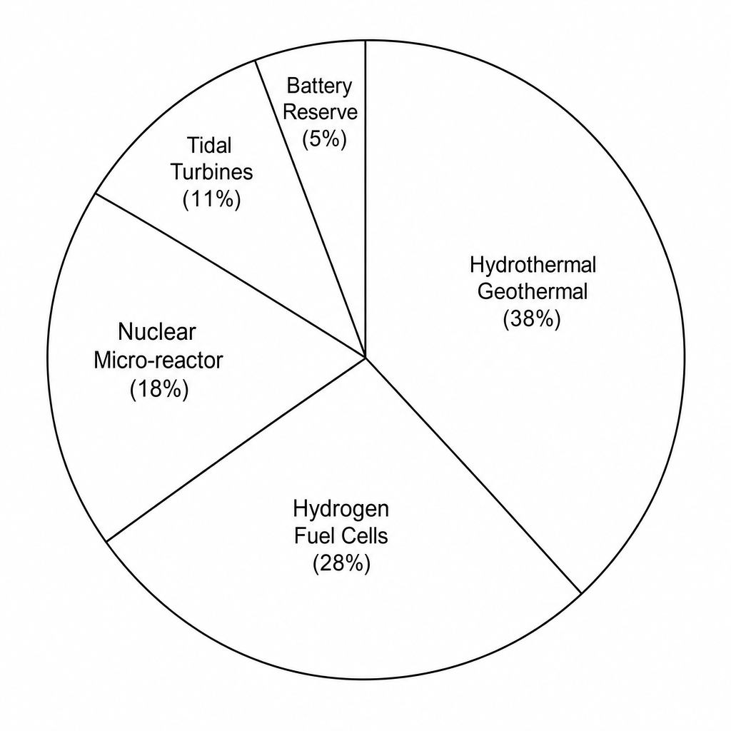 Energy generation sources for a deep-sea research station in 2024