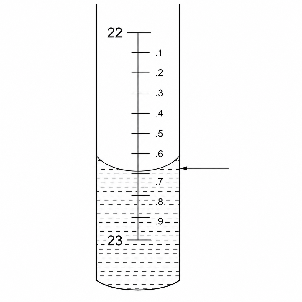 Burette reading