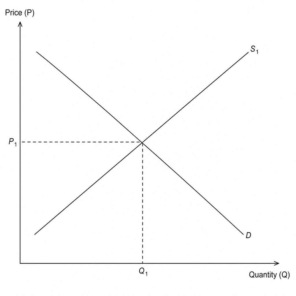 A standard supply and demand diagram for wind turbines.