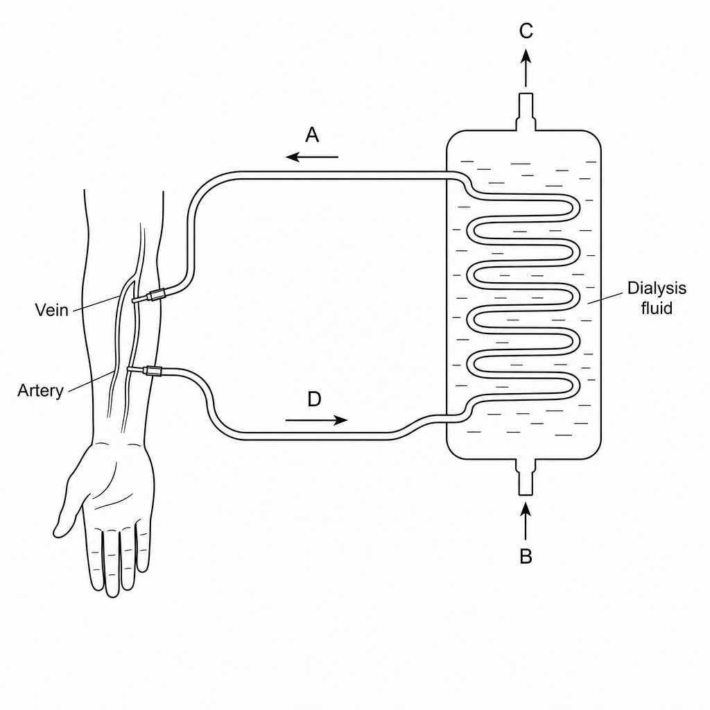 Dialysis machine setup