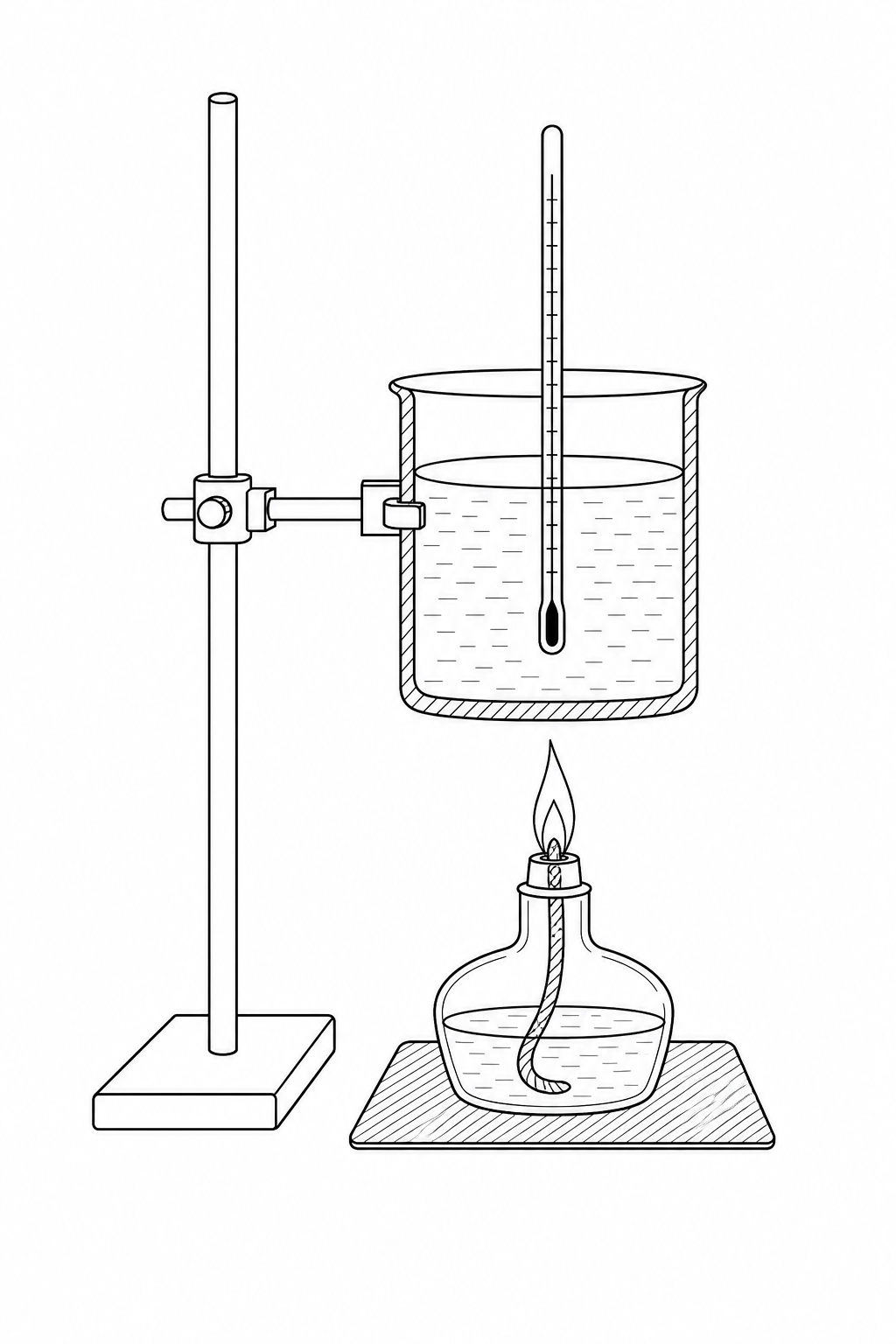 Experimental setup for calorimetry