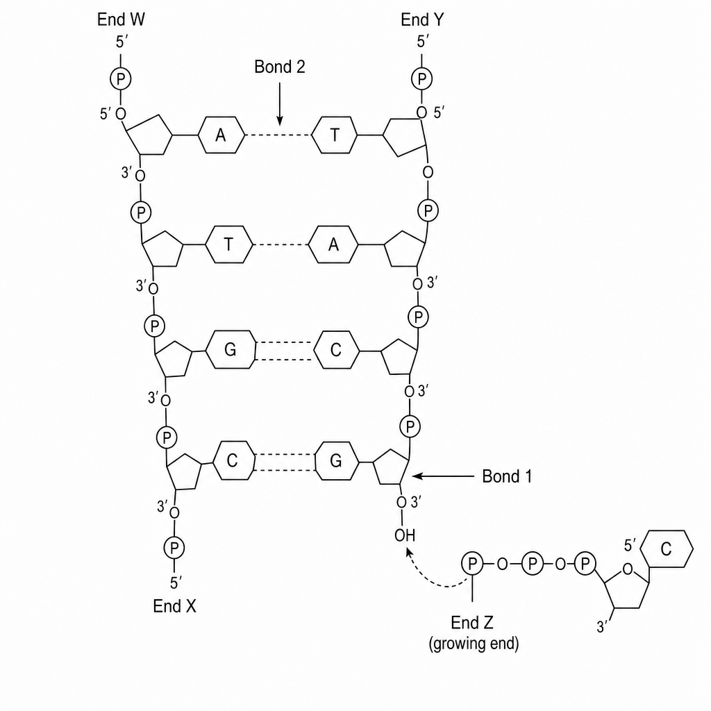 DNA Replication Fork Diagram