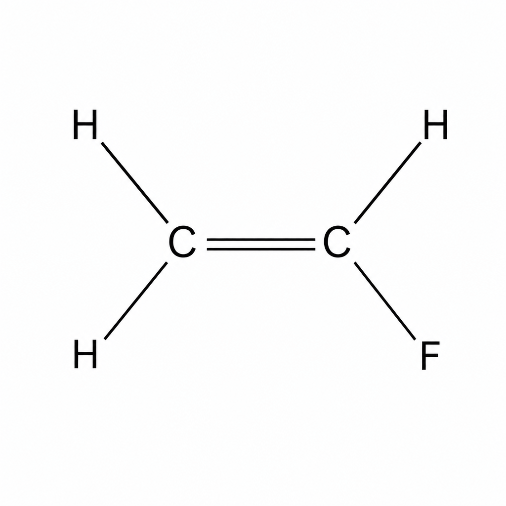 Structure of a fluoroethene monomer